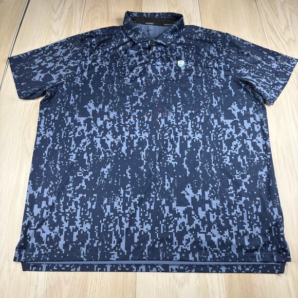 Nike Dri Fit Vapor CU9533-451 Mens Blue Short Sleeve Golf Polo Shirt Size XXL - Picture 1 of 12